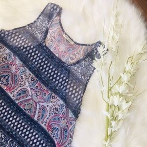 Speed Limit • Chiffon split back tank